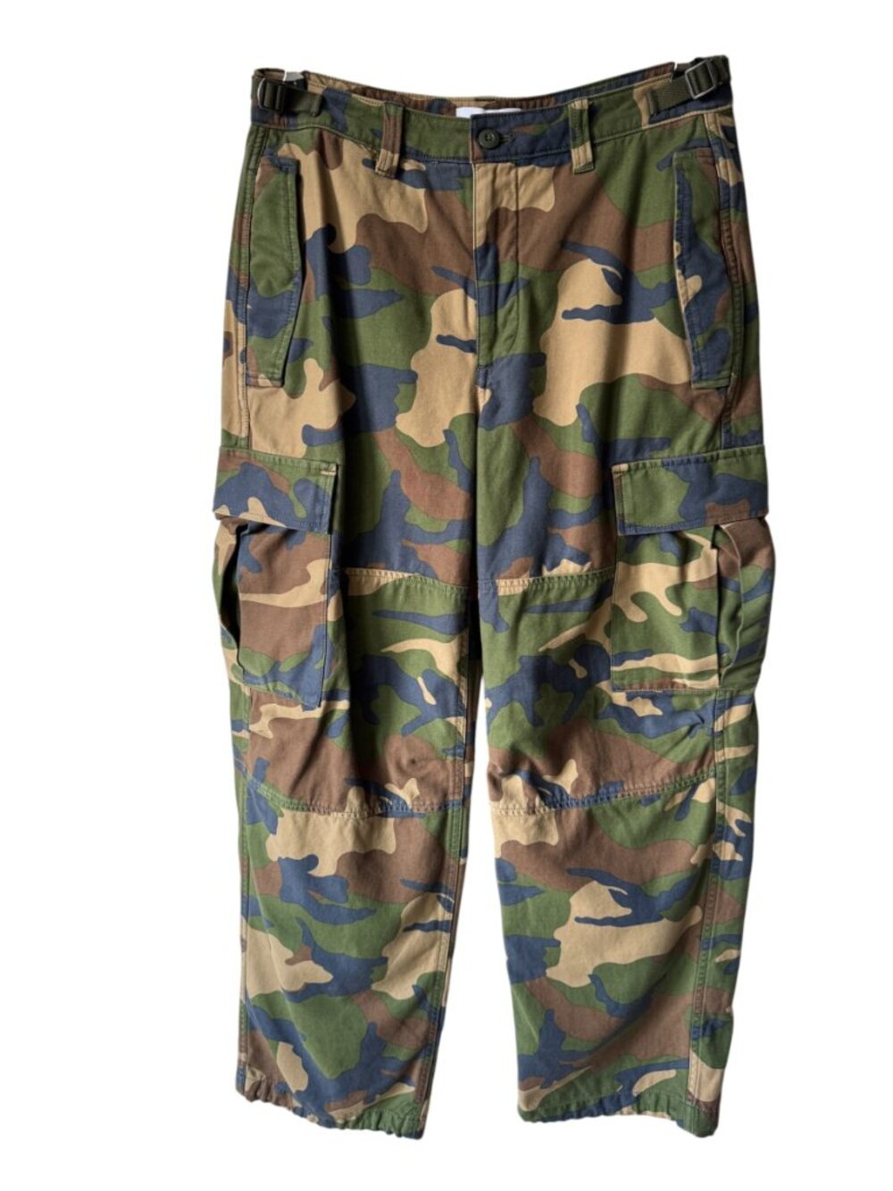 Aritzia TNA New Supply Cargo Pant 6 Camo Utility Adjustable Tabs Hem Drawcords